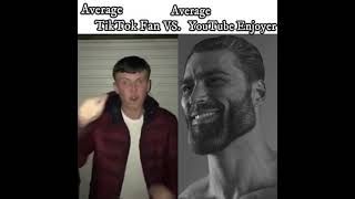 Average Tiktok Fan VS. YouTube Enjoyer