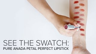 See the Swatch: Petal Perfect Lipstick from Pure Anada