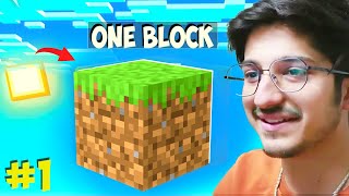 100 Days in Minecraft One Block Series | A New Journey | Minecraft  Episode 1 | DAY 36