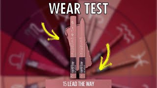 Swatch & Wear Test: Maybelline Superstay Ink Crayon 15 Lead The Way Capricorn #shorts