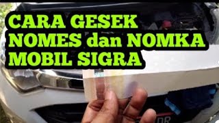 Cara Gesek Nomor Rangka dan Mesin Mobil Sigra