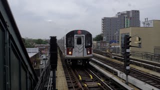 TRAIN NEW YORK - From Queens to Manhattan -Stock images 4K availables