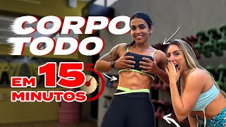 TREINO PARA DEFINIR O CORPO TODO EM 15 MINUTOS NA SUA CASA!