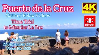 Tenerife 🏝️ Puerto de la Cruz Morning Mirador La Paz walk 22 September 2024 Teneriffa