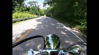 Harley Davidson on scenic road