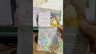 PEACH SLIDING WEDDING INVITATION 🧡🧡🧡 FROM LAYOUTS TO ASSEMBLED INVI #slidinginvitation