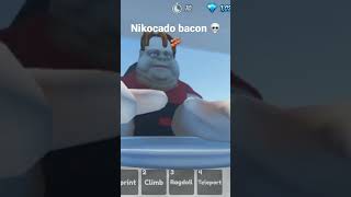 Nikocado bacon 💀🥓 #comedy #shortsfeed #roblox #nikocado