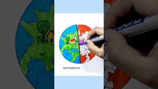 Earth day drawing | World earth day poster #earthday #worldearthday #drawing #shorts #ytshorts