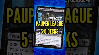 UNDEFEATED MTG Pauper League Decklists (2024-02-17) #mtgpauper #pauper #paupermtg