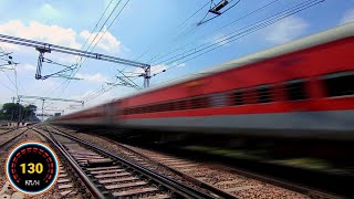 Diesel Train at 130 Kmph : गन्नौर से 130 की रफ़्तार में कोहराम मचाके निकली बांद्रा - चंडीगढ़ स्पेशल |