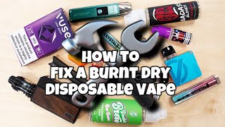 How To Fix A Burnt Dry Disposable VAPE Coil Puff Bar Plus Or ANY