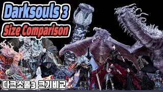 DarkSouls3 Monster & NPC Size comparison (다크소울3 몬스터 크기비교) (feat. DLC)