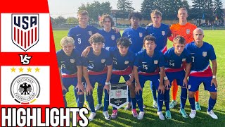 USA vs Germany | All Goals & Highlights | U18 International Friendly | 04/09/24