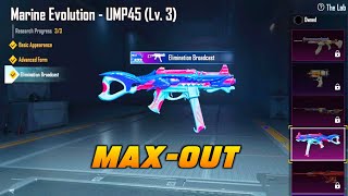 MARINE EVOLUTION UMP45 😱 MAXOUT PUBG MOBILE