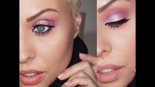 Easter Makeup Pink Purple Eyes with Sleek Palette - Alicia_Wunderbar