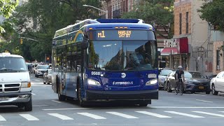 MTA NYCT Bus: 2021 New Flyer XDE40 Xcelsior M1 Bus #9568 at W 109th St-Madison Ave