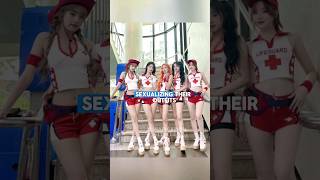 Gidle sexualized professional uniforms  #kpop #kpopidol #gidle #shorts