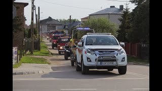 Parada wozów strażackich z jednostek OSP gminy Nowogród! - 11 pojazdów alarmowo!