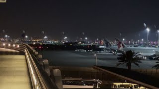 #planespotting FinnAir Airbus 330 landing at Doha International Airport arriving from Stockholm