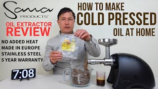 Oil Press Extractor fits Sana Juicers | Make Cold Pressed Oil at Home