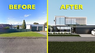 Modern Beach House Design Timelapse in 15 Minutes