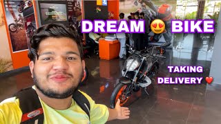 FINALLY TAKING DELIVERY OF MY DREAM BIKE KTM DUKE250😍