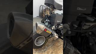 Custom FAKE AKRAPOVIC Exhaust on 200cc bike #homemade #akrapovic #exhaust