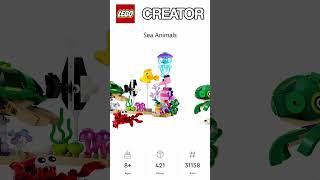 PREVIEW: LEGO CREATOR, Sea Animals, Set 31158, LEGO 2024