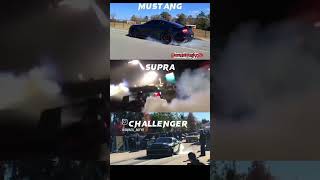 Mustang vs supra vs challenger #youtubeshorts @rs_stunt_vlog2k