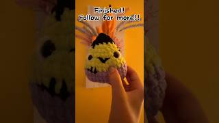 Crochet a FrankenCorn with me! 🍭🎃💕 #subscribe #crochetallday #frankencorn #frankenstein