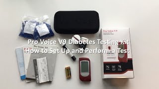 FORA Pro Voice V9 Diabetes Testing Kit - How to Set Up and Perform a Test