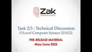 Task 2 & 3 | Explanation | 2210/22 | OL PRM | M/J 2022 | By ZAK