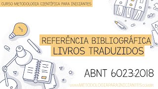 COMO REFERENCIAR LIVROS TRADUZIDOS