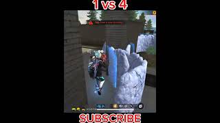 Br 1 vs 4 clutch in peak | freefire impossible clutch #shortsfeed #viralvideo #shorts