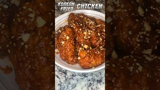 Korean fried chicken wings, Yangnyeom chicken, sweet and spicy, recipe in description #fyp