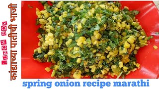 Kandyachi pat/spring onion recipe/कांद्याच्या पातीची भाजी