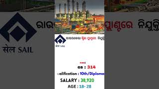 Rourkela Steel Plant Recruitment 2024! #shortsfeed #viral #shorts #job #odishajobinfo #allindiajob