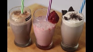 ऐसे बनाये 3 मिनट में 3 तरह से मिल्कशेक | 3 Types of Milkshake Recipe | Summer Drink Recipe In Hindi