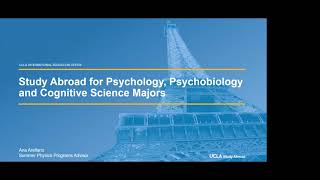 Study Abroad for Psychology, Psychobiology and Cognitive Science Majors - Fall 2022