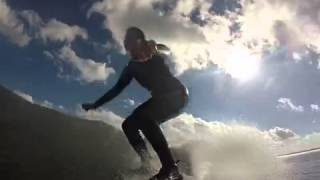 Nahant barreled surfing