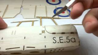 Balsa Craft S.E. 5a Build Instructions - Step 08 – Wing Braces