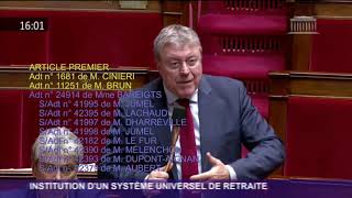 Intervention débat sur les retraites