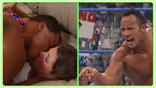 Kurt Angle KISSES💋Stephanie McMahon-Helmsley, While The Rock DESTROYS The Game.