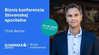 Slovenská sporiteľňa: Chris Barton vás pozýva na Biznis konferenciu