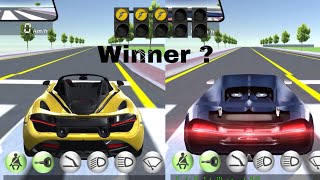 Drag race #1 - Bugatti cheron vs mclaren - 3D driving class - android and iPhone gameplay