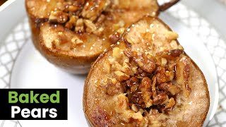 Baked Pears with a Walnut Filling