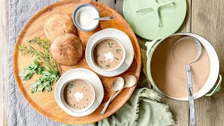 Vegan Porcini Mushroom and Herb Soup Recipe