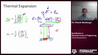 Thermal Expansion {Texas A&M: Intro to Materials}