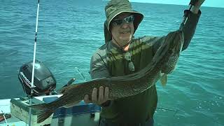 fishing lake st clair with tom, mike, and mark 17au19