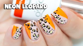 EASY NAIL ART FOR BEGINNERS - Neon Leopard Print